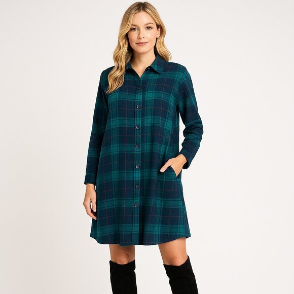 Cotton Brushed Fleece Dress - Picture 4 of 6